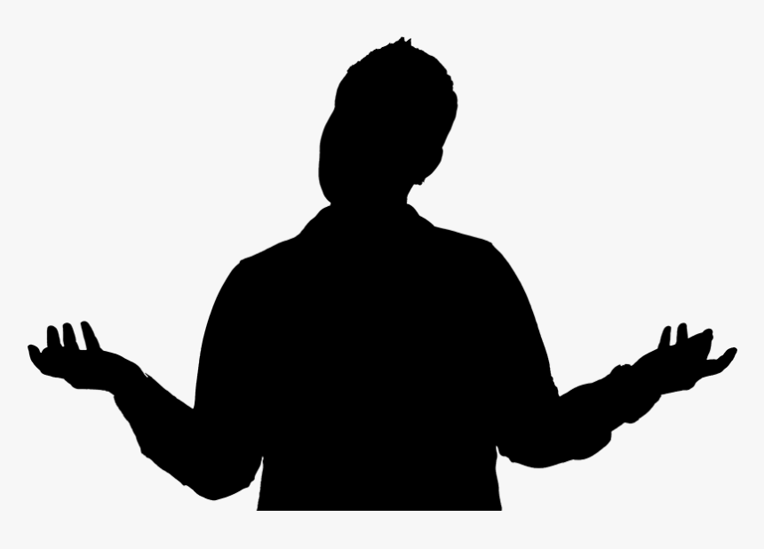 Image Of A Confused Silhouette - Indecisive Customer, HD Png Download, Free Download