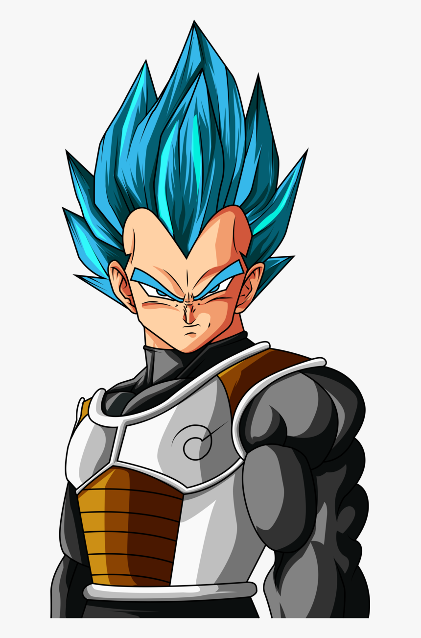 Super Saiyan Blue Vegeta-evolution Of The Saiyans By - Desenho De Dragon Ball Pintado, HD Png Download, Free Download