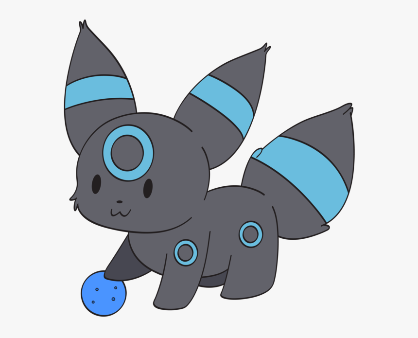 Transparent Shiny Umbreon Png - Cute Chibi Shiny Umbreon, Png Download, Free Download