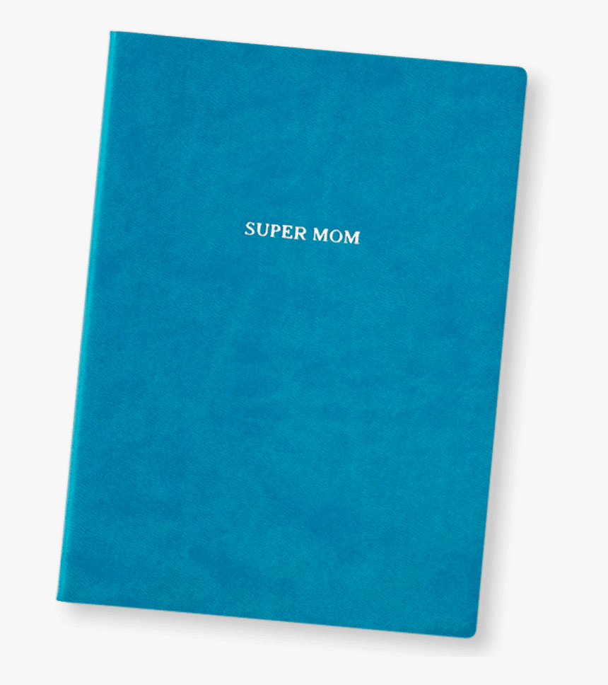 Blue Super Mom Journal - Paper, HD Png Download, Free Download