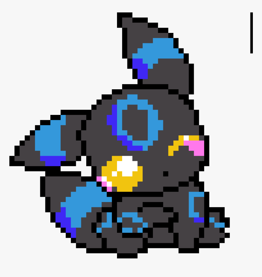 Pixel Art Shiny Umbreon, HD Png Download, Free Download