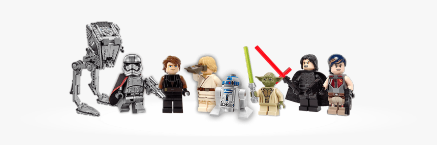 A Collection Of Minifigures Including Kylo Ren, Luke - Action Figure, HD Png Download, Free Download