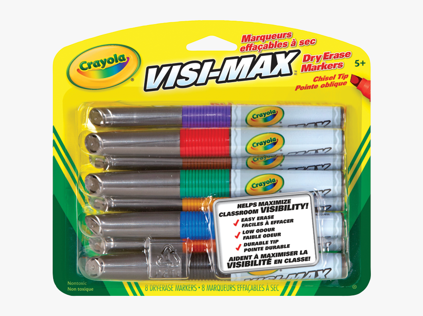 Crayola Dry Erase Markers Chisel, HD Png Download, Free Download