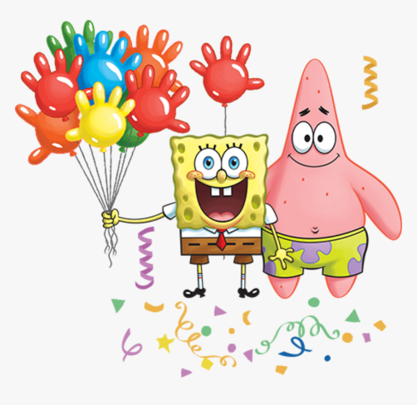 Download Transparent Spongebob Imagination Png - Spongebob Happy Birthday Png, Png Download - kindpng