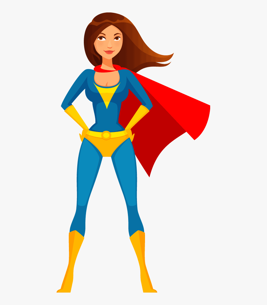 Mom Clipart Superhero - Woman Superhero Clipart, HD Png Download, Free Download