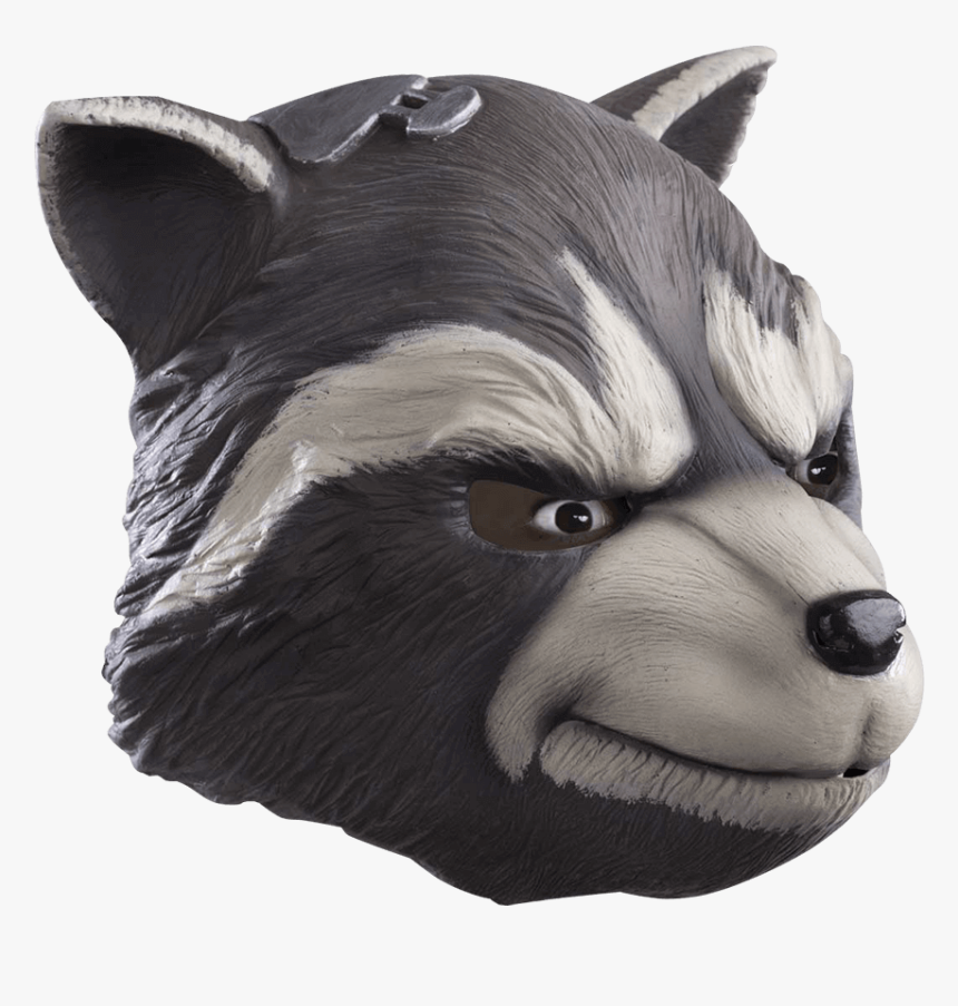 Adult Deluxe Rocket Raccoon Mask - Raccoon Mask, HD Png Download, Free Download