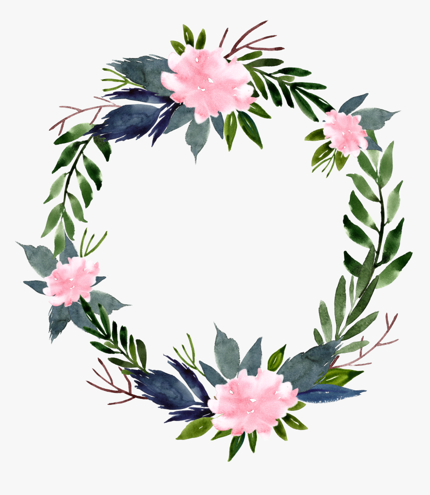 Frame Frames Ftestickers Flower Flowers Floral Wreath - Flower Wreath Border Png, Transparent Png, Free Download