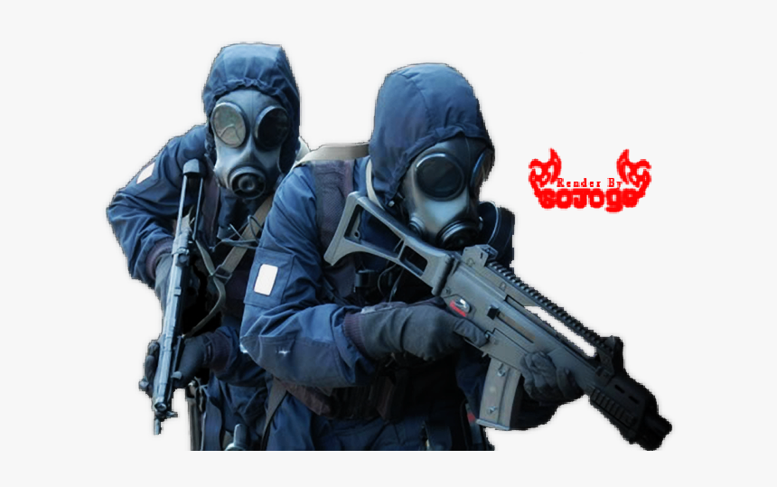 Soldier In Gas Mask Png, Transparent Png, Free Download