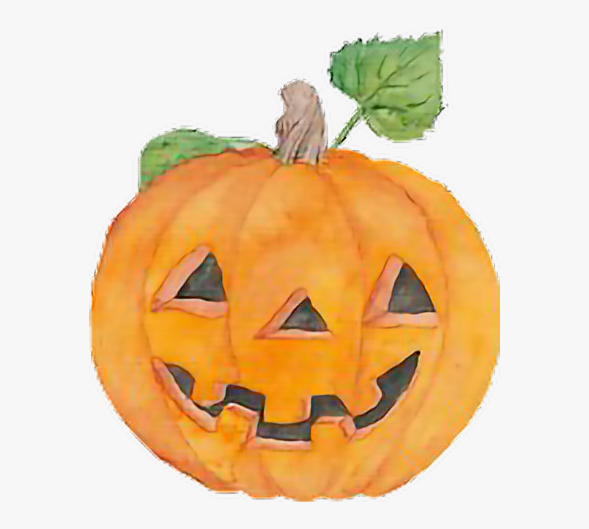#beautiful #watercolor #jackolantern #pumpkin #halloween - Jack O Lantern Watercolor, HD Png Download, Free Download