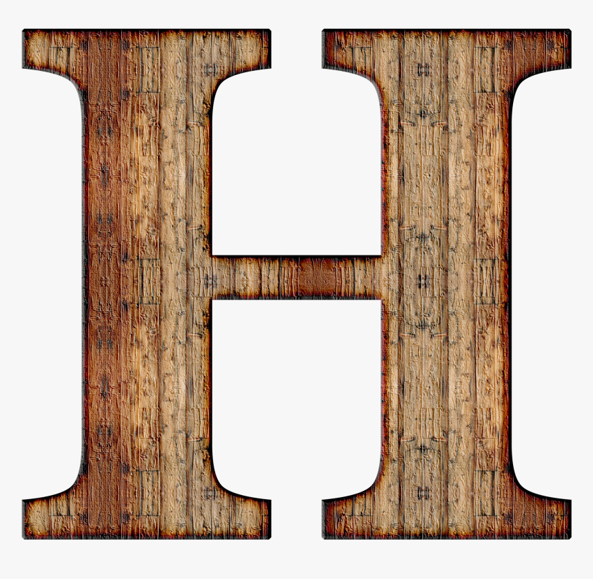 Wooden Capital Letter H - Letter H No Background, HD Png Download, Free Download