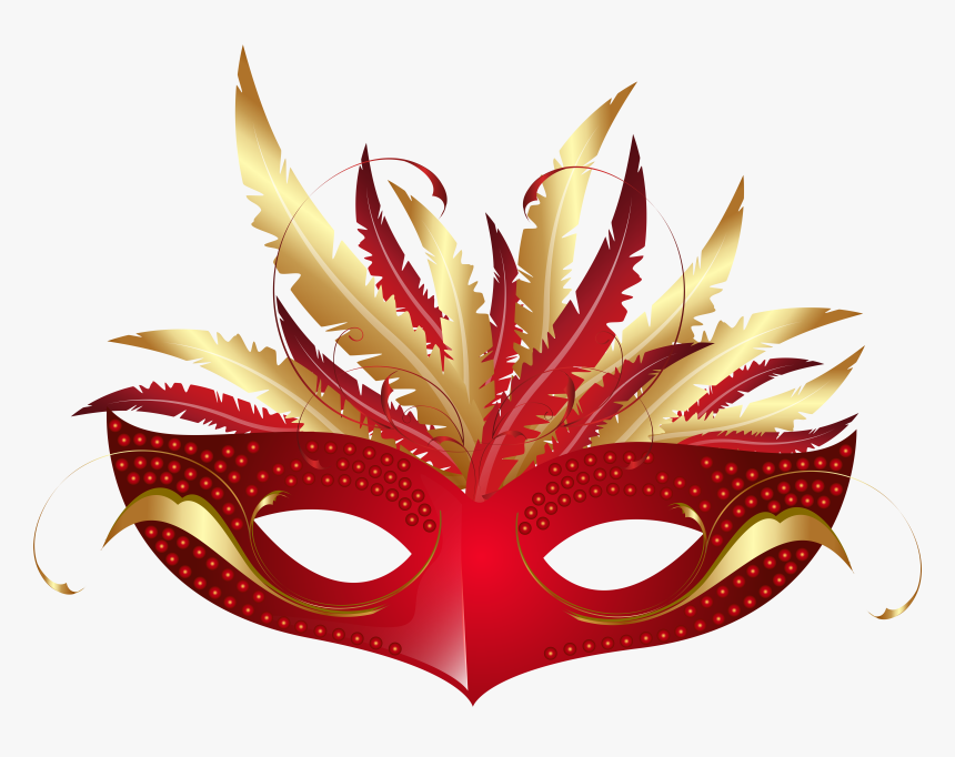 Feather Clipart Carnival - Transparent Background Masquerade Masks Png, Png Download, Free Download