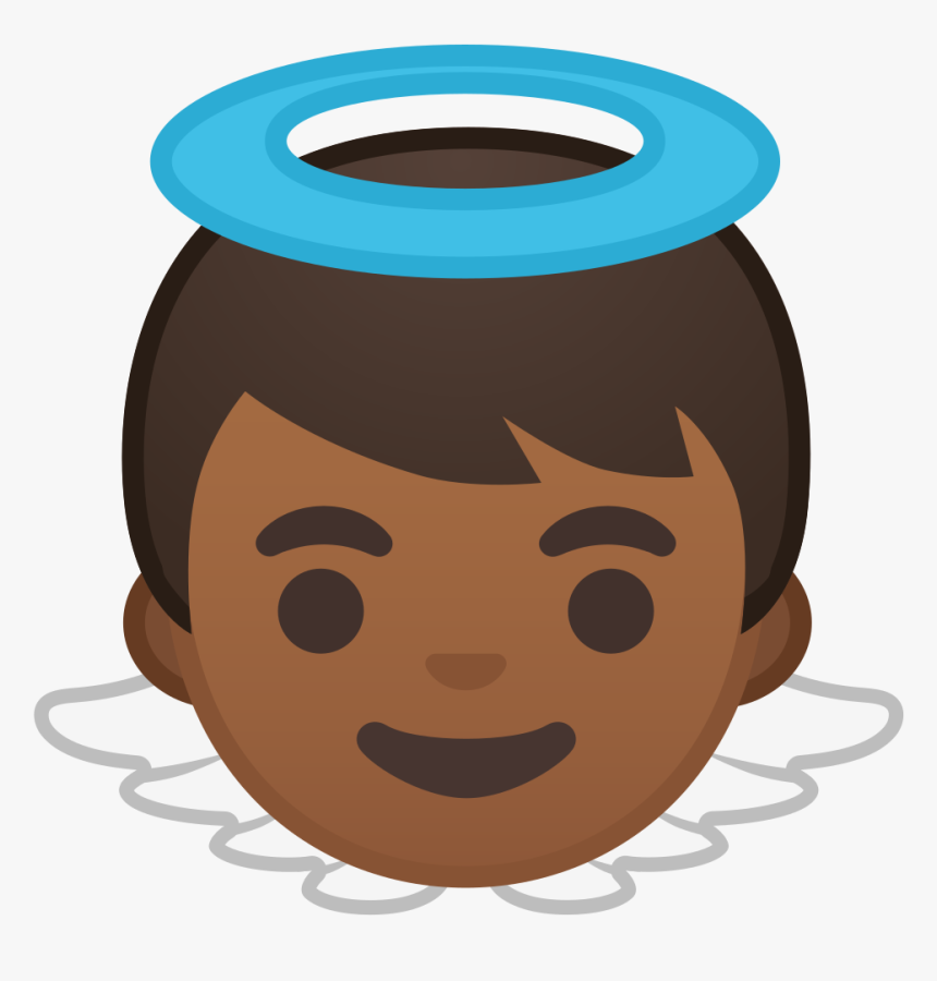 Baby Angel Medium Dark Skin Tone Icon - Boy Emoji, HD Png Download, Free Download