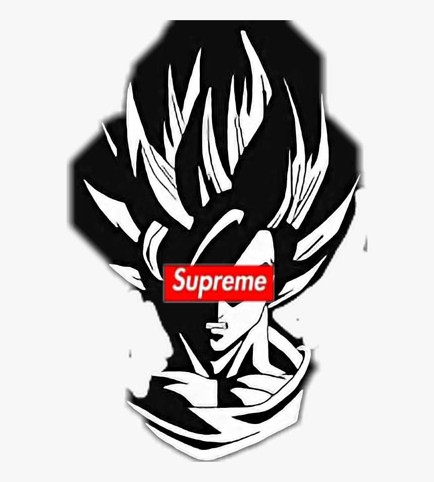 #goku #supreme - Goku Hd Black And White, HD Png Download, Free Download
