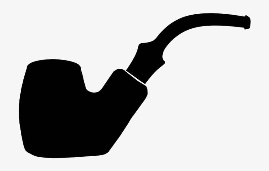 Transparent Cigar Clipart - Sherlock Holmes Pipe Silhouette, HD Png Download, Free Download