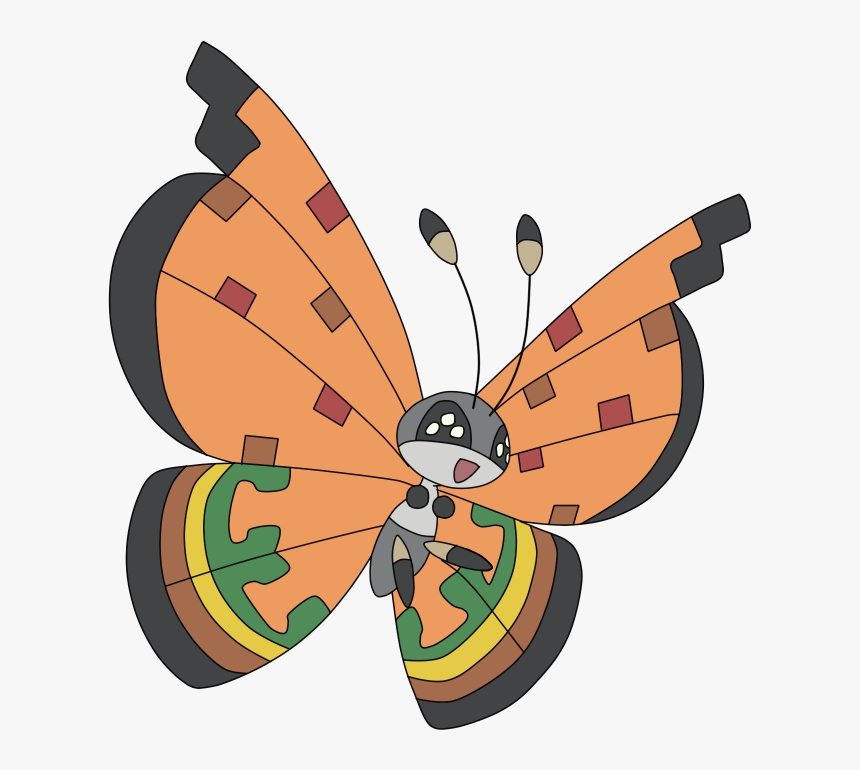 4670 Pokémon Vivillon-plains Www - Pokemon Vivillon Png, Transparent Png, Free Download