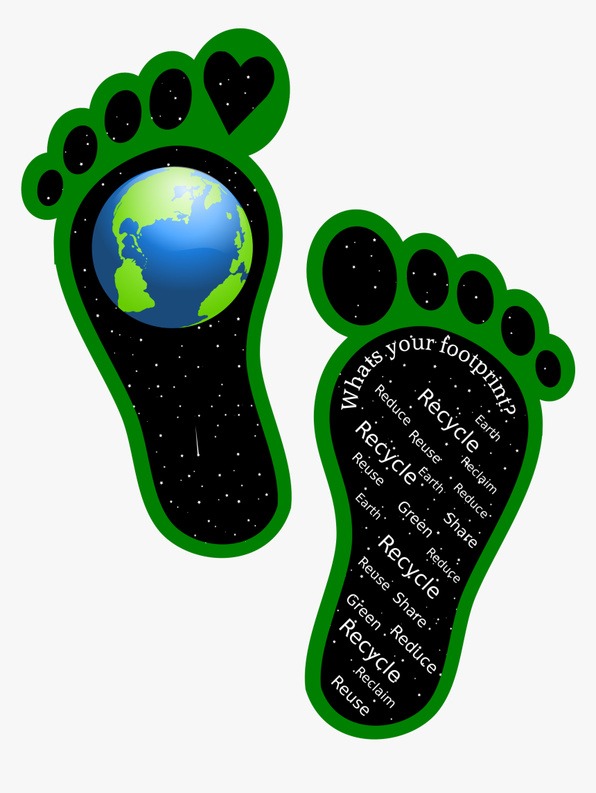 Earth Footprints Clip Arts - Clipart Footprint On Earth, HD Png Download, Free Download