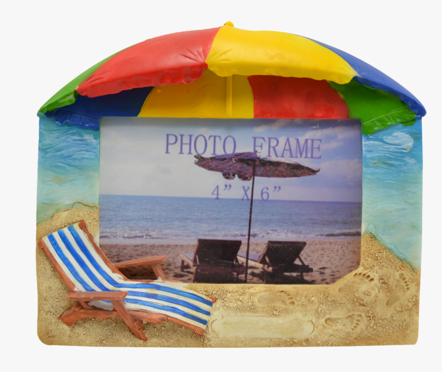 Photo Frame 4x6"-umbrella Footprints - Sunlounger, HD Png Download, Free Download