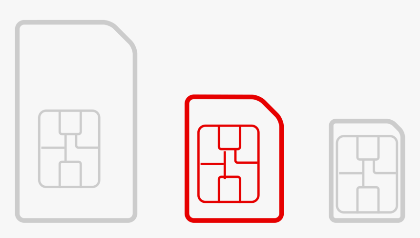 Micro Sim Card Vodafone, HD Png Download, Free Download