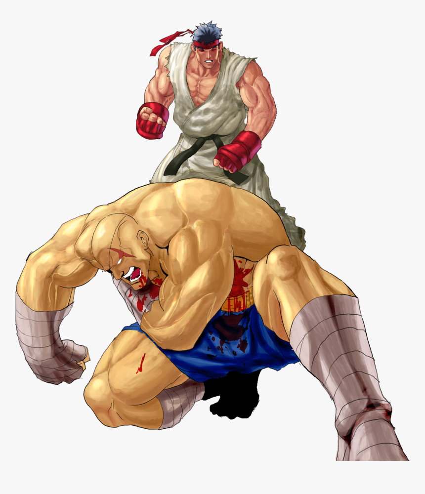 Ryu Vs Sagat - Sagat Street Fighter, HD Png Download, Free Download