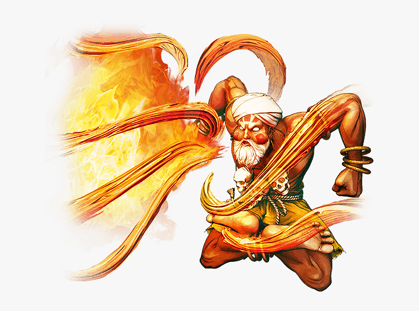 Fireball Clipart Street Fighter - Dhalsim Street Fighter V, HD Png Download, Free Download