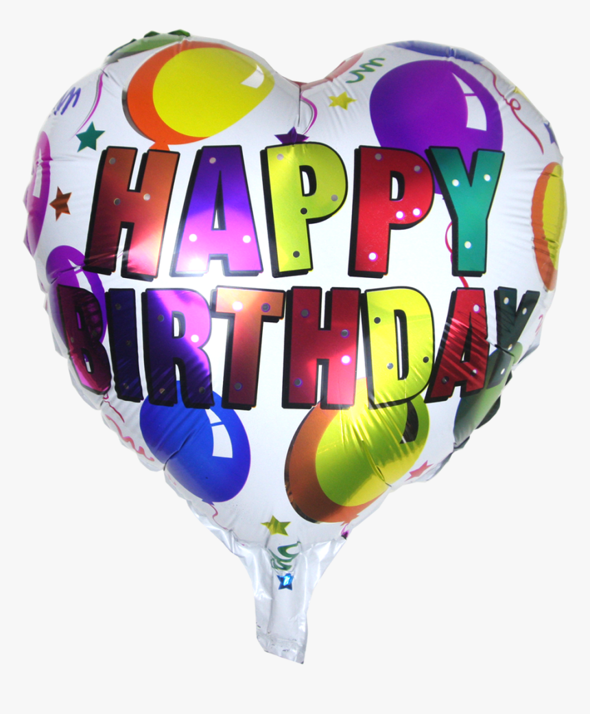X1https - //cdn2 - Bigcommerce - Inch Heart Shape Happy - Balloon Happy Birthday .png, Transparent Png, Free Download