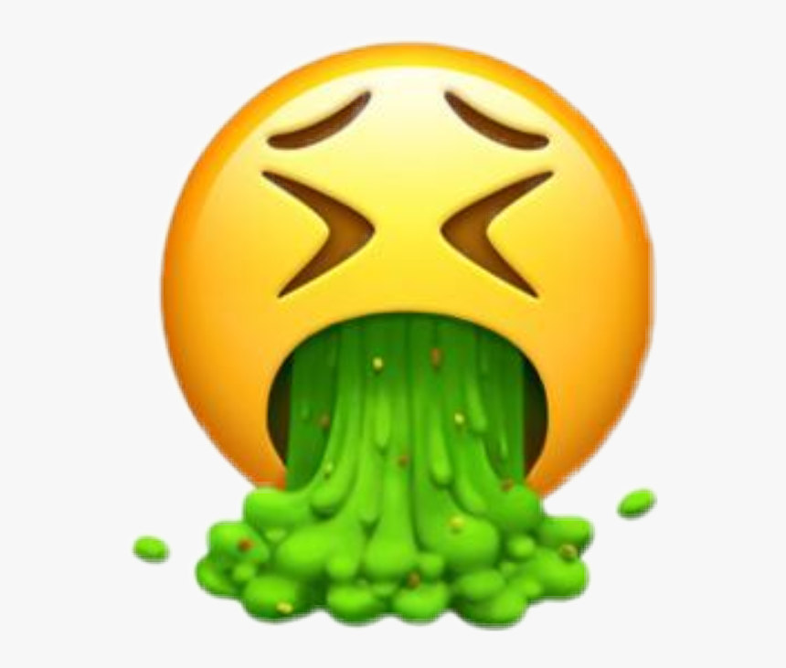 Download Barf Vomit Puke Sick Emojisick Emoji Barfemoji - Emoji Iphone, HD Png Download, Free Download