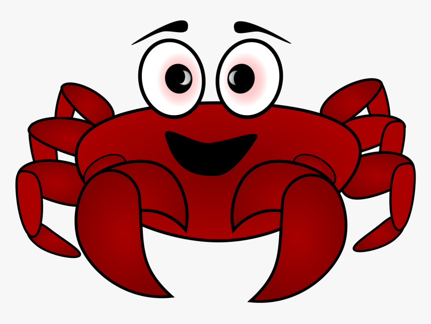 Clipart Animals Crab - Cartoon Crab Transparent Background, HD Png Download, Free Download