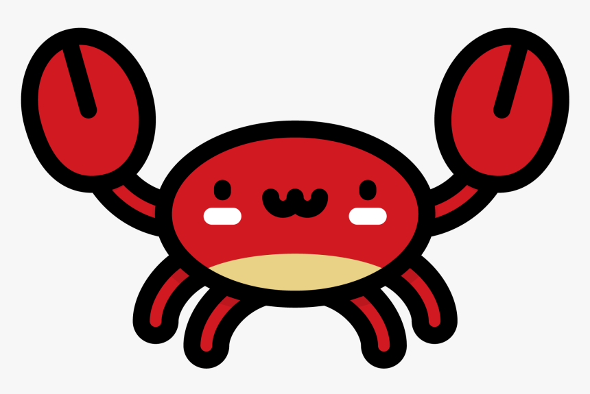 Vector Cartoon Crab Png Download - Crabs Drawing Realistic Easy, Transparent Png, Free Download