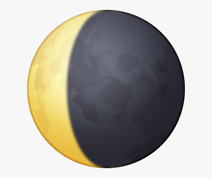 Waning Crescent Emoji, HD Png Download, Free Download