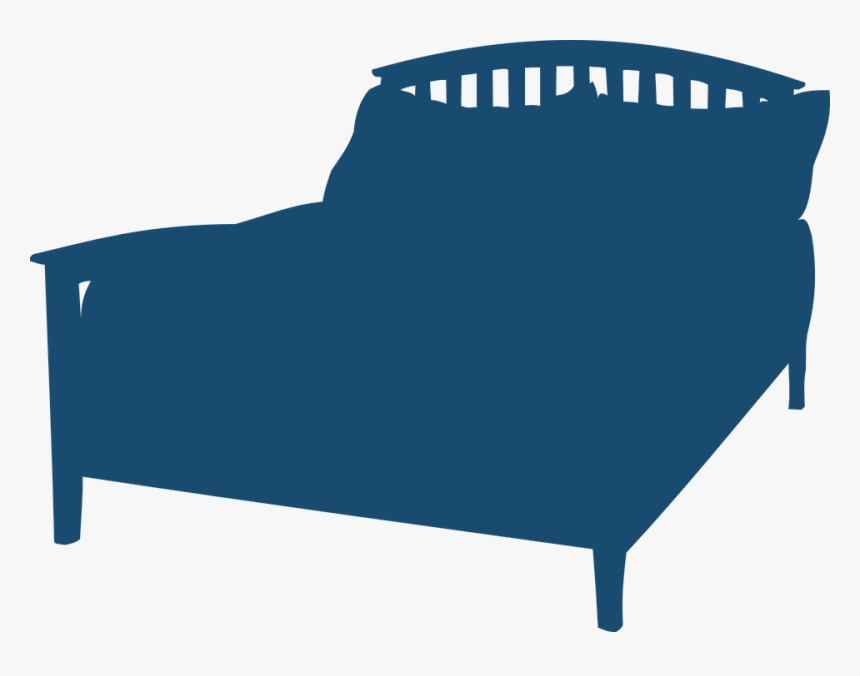 Bed, Dream, Furniture, Night, Silhouette, Sleep, Blue - Clipart Bed Silhouette, HD Png Download, Free Download