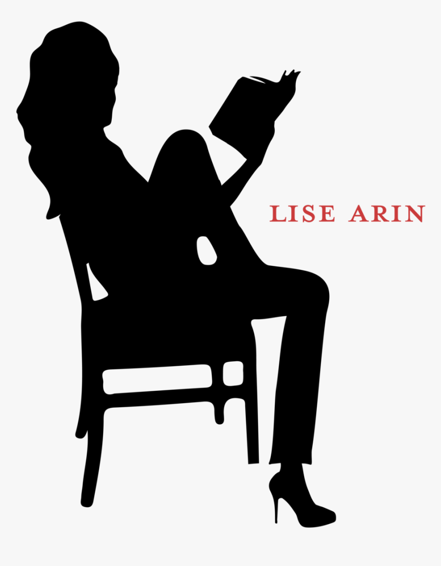 Lise Arin Logo Silhouettes V4-21 Format=1500w - Person Sitting On Chair Silhouette, HD Png Download, Free Download