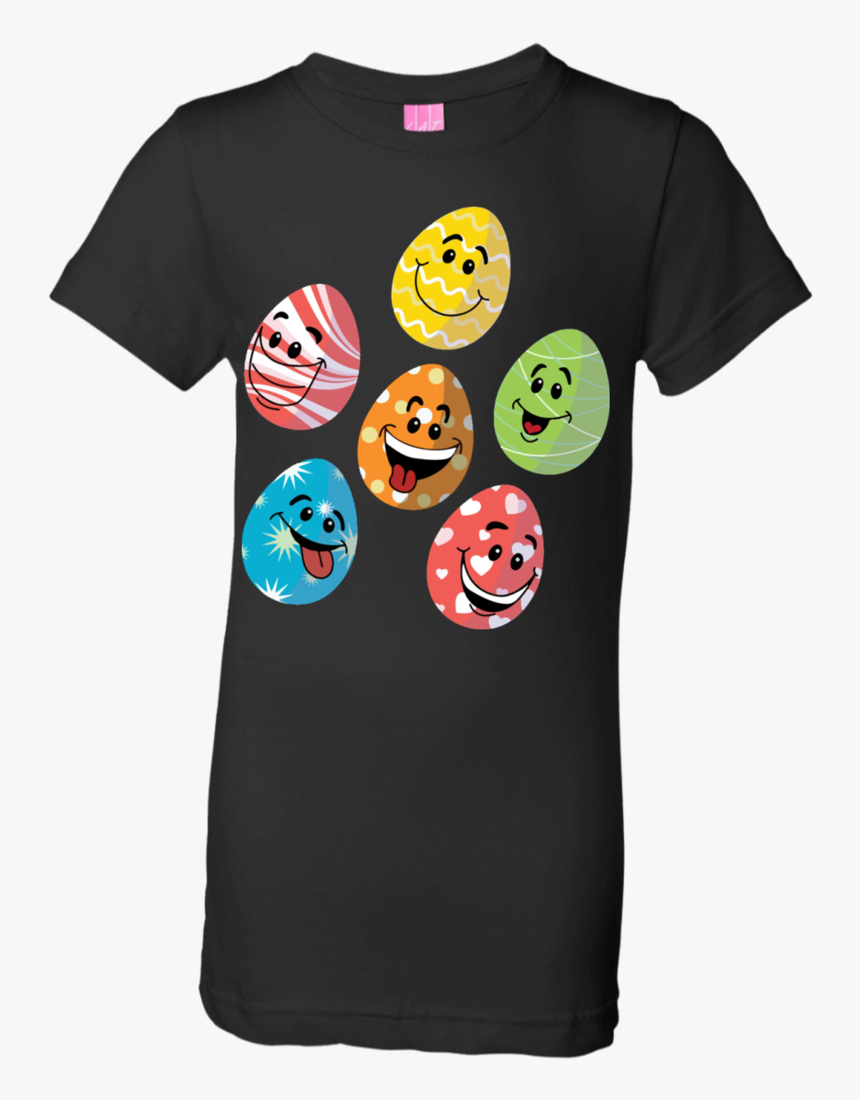 Easter Emoji Cute Eggs Faces Happy Easter Day Funny - T-shirt, HD Png ...