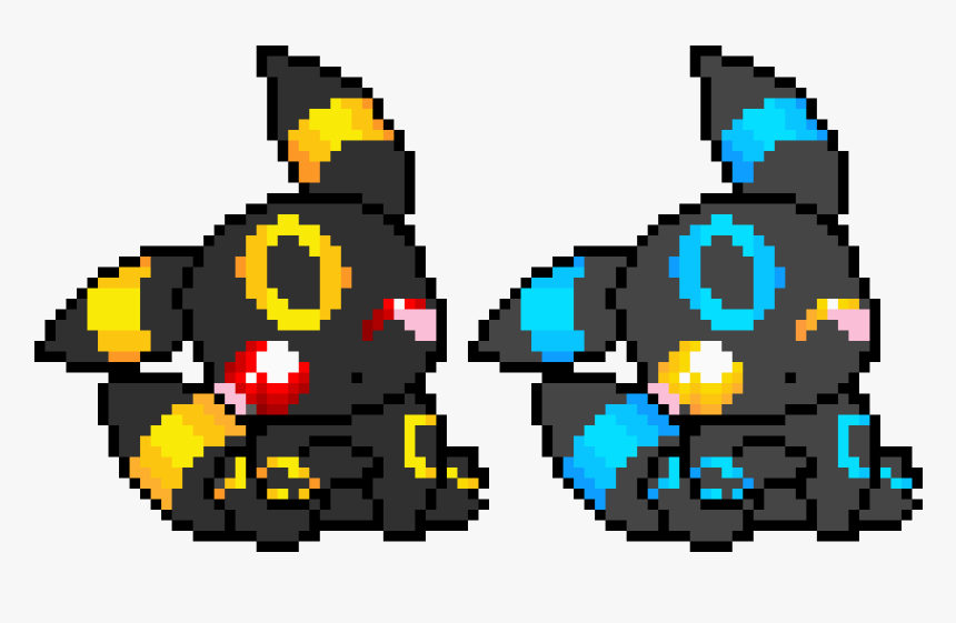 Transparent Shiny Umbreon Png - Umbreon Shiny Pixel Art, Png Download, Free Download