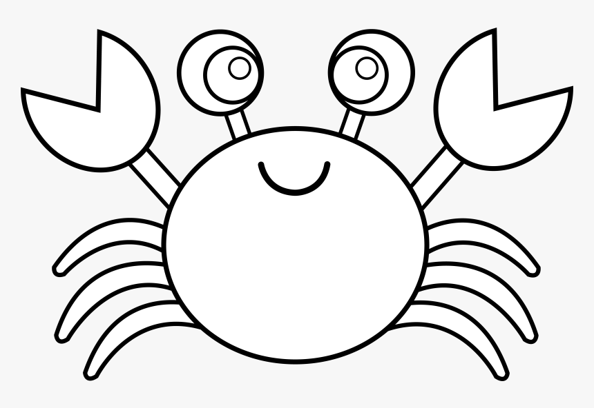 Crab Black And White Images Clipart Clipart - Black And White Clipart Crab, HD Png Download, Free Download