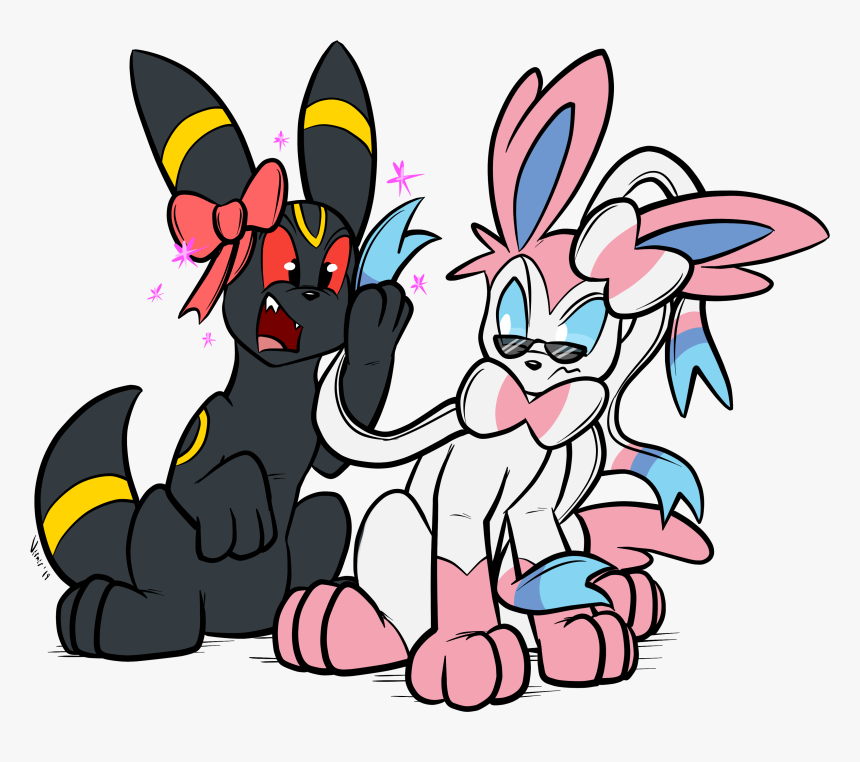 The Adventures Of Edgy Sylveon And Effeminate Umbreon - Draw Umbreon And Sylveon, HD Png Download, Free Download