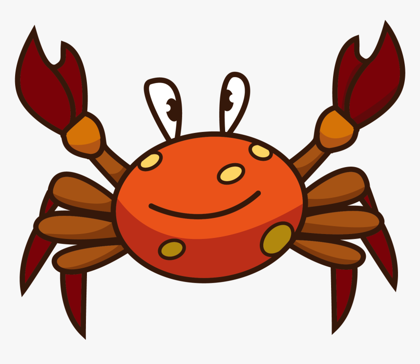 Crab Clip Art Illustration Vector Graphics Image - Cartoon, HD Png Download, Free Download