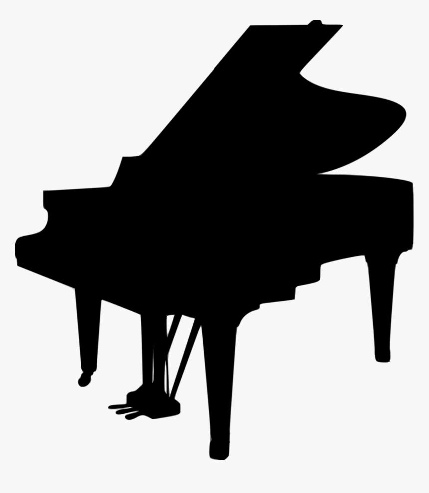 Onlinelabels Clip Art - Grand Piano Silhouette, HD Png Download, Free Download