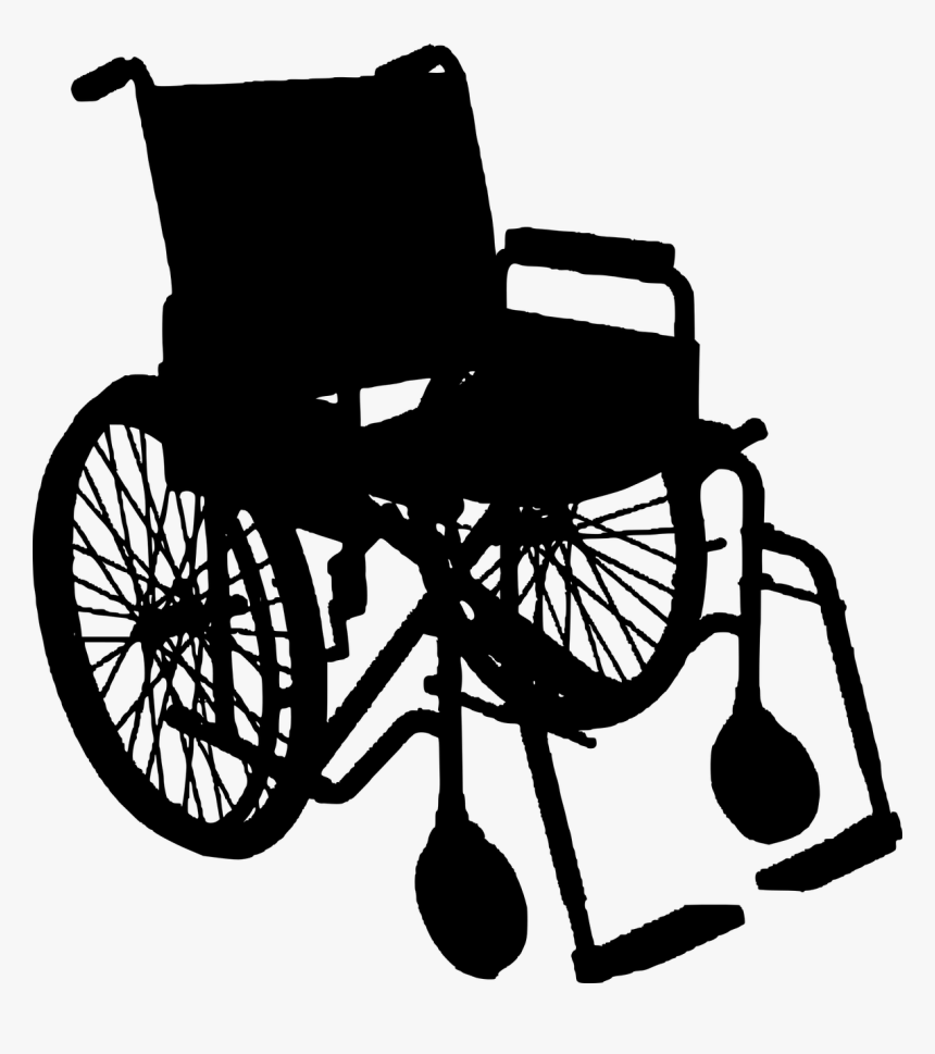 Wheelchair Chair Silhouette Free Picture - Wheelchair Silhouette, HD Png Download, Free Download