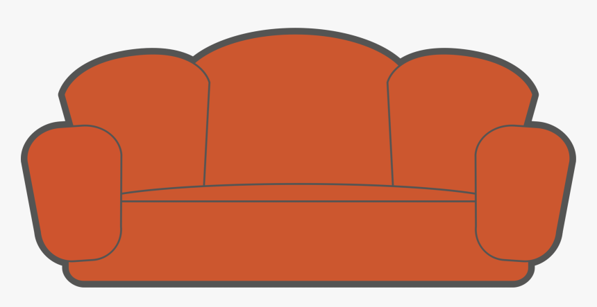 Couch,club Chair,orange - 素材 フリー ソファ, HD Png Download, Free Download