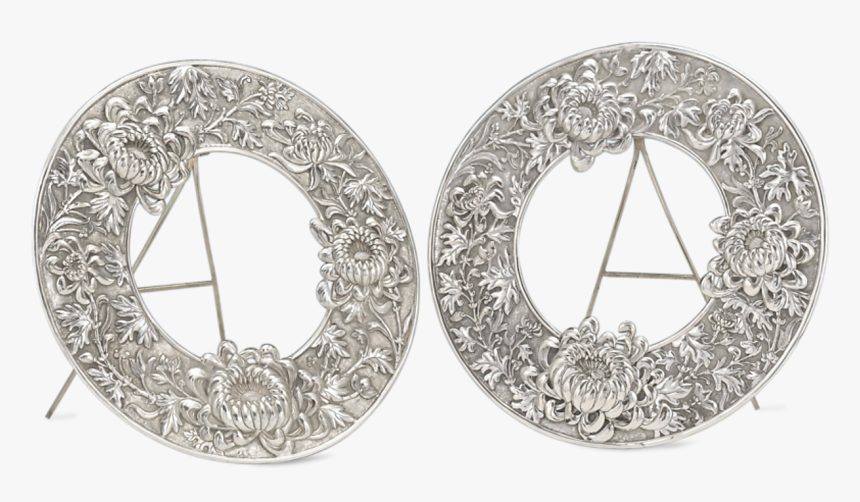 Chinese Export Silver Picture Frames - Earrings, HD Png Download, Free Download