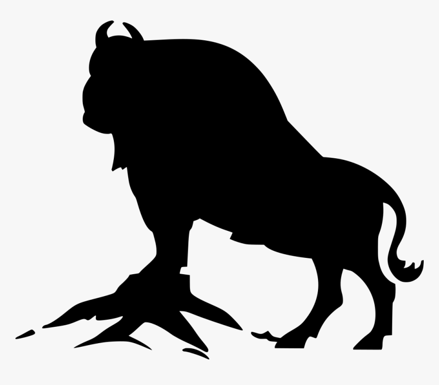 Bison Drawing Svg And Info - Cartoon Buffalo Png, Transparent Png, Free Download