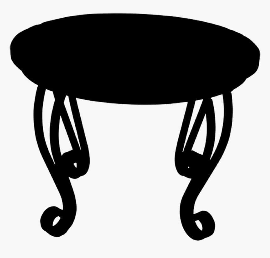 Transparent Table Silhouette Png - Table On Transparent Background, Png Download, Free Download