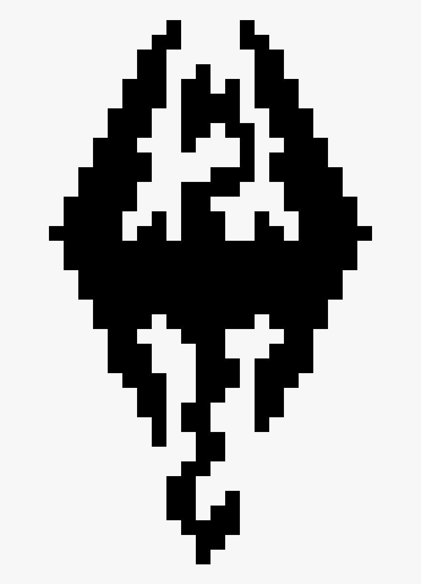 Skyrim Logo Pixel Art, HD Png Download, Free Download