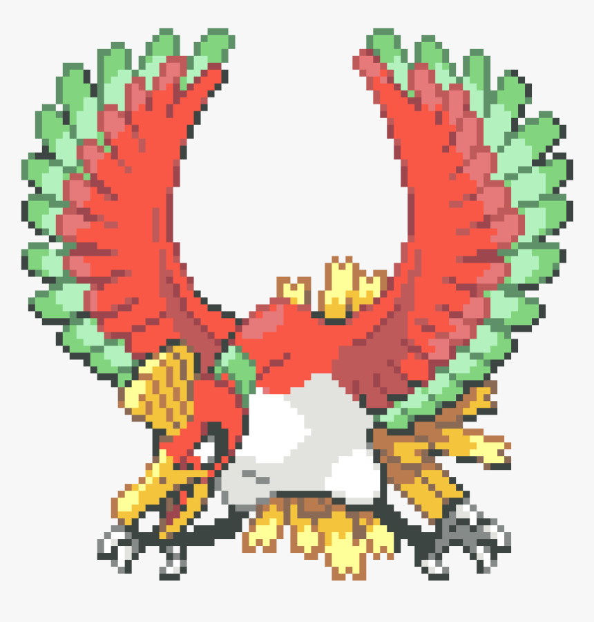 Ho Oh Pixel Art, HD Png Download, Free Download