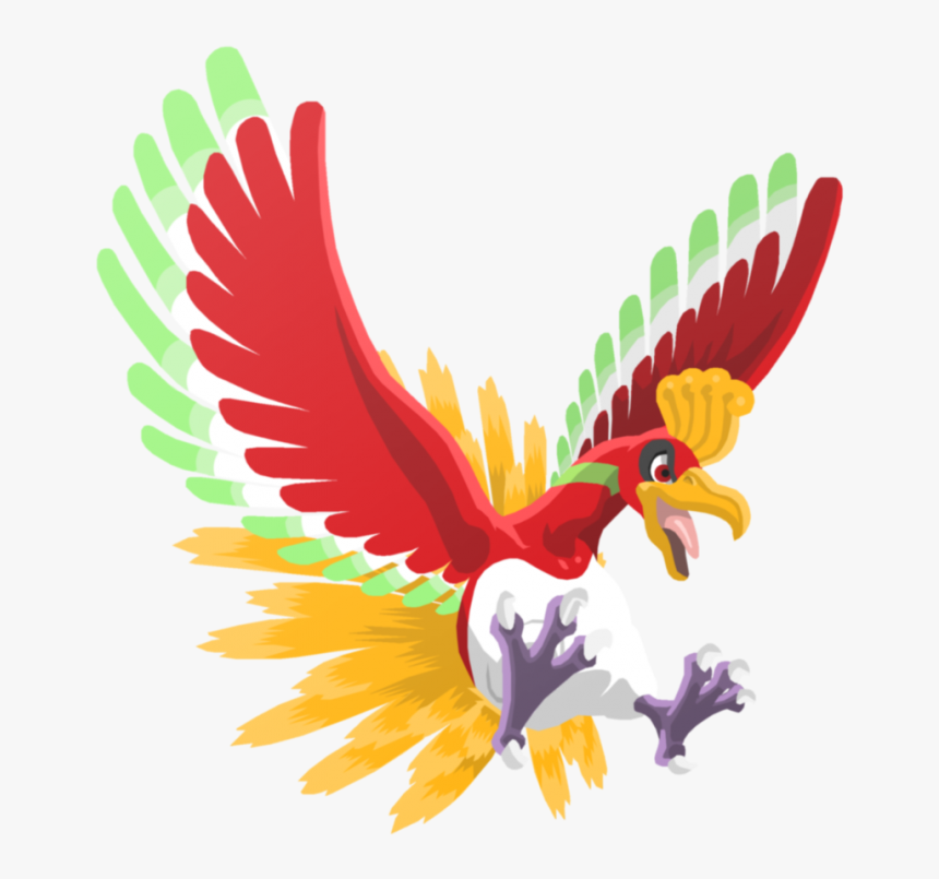 Ho Oh Png - Pokemon Ho Oh Png, Transparent Png, Free Download