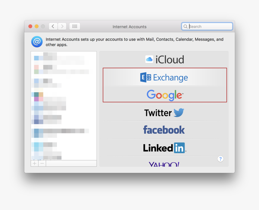 Macos Mojave Internet Accounts, HD Png Download, Free Download