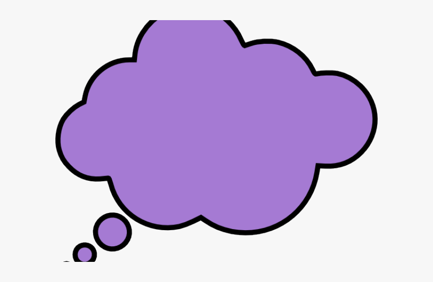 Small Clipart Thought Bubble - Purple Thought Bubble, HD Png Download, Free Download