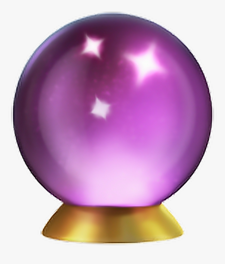 Crystalball Emoji Apple Ios11 Purple Clipart , Png - Crystal Ball Emoji Png, Transparent Png, Free Download
