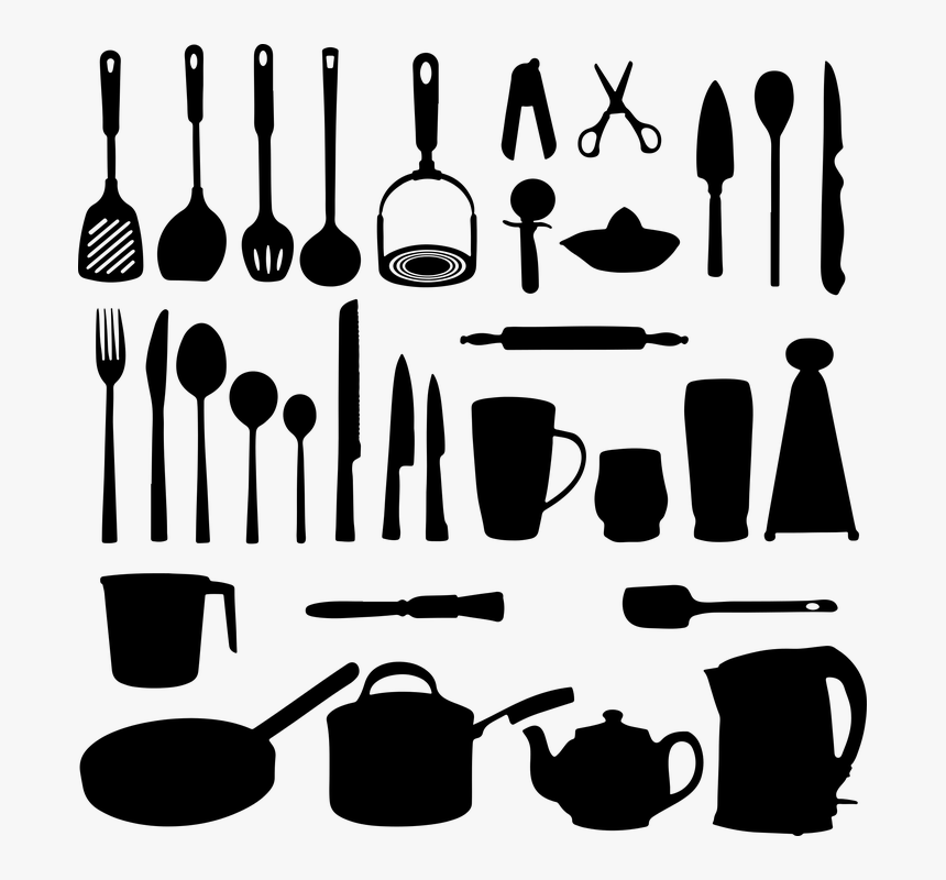 Citrus Juicer, Cup, Fork, Garlic Press, Kettle, Kitchen - Utensils Clipart, HD Png Download, Free Download