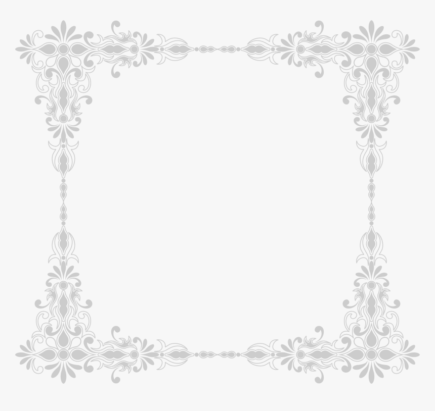 Clip Art White Black Area Pattern - Snowflake Background Frame Png Transparent, Png Download, Free Download